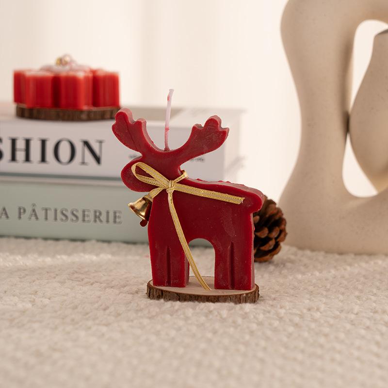 Y Christmas Deer Candle Creative Little Elk Aromatherapy Candles Christmas Atmosphere Decorative Room Household Fragrance Gift
