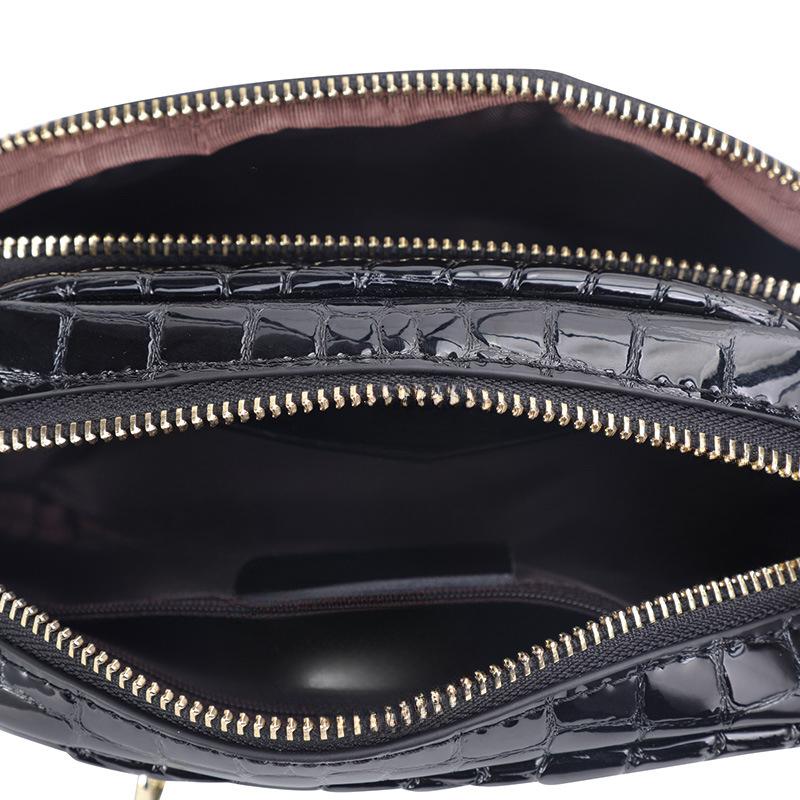 Gem Pattern Bag Women's Bag New Trendy and Fashionable Women's Bag Genuine Leather One-shoulder Crossbody Bag Women's Bag