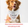 Personalized Wedding Announcement Dog Bandana I Do Too! Bridal Shower Bachelorette Party Decoration Dog Clothes Photo Shoot Gift