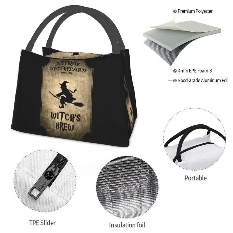 Halloween Insulated Lunch Tote Bag for Women Gothic Occult Thermal Cooler Food Lunch Box Office