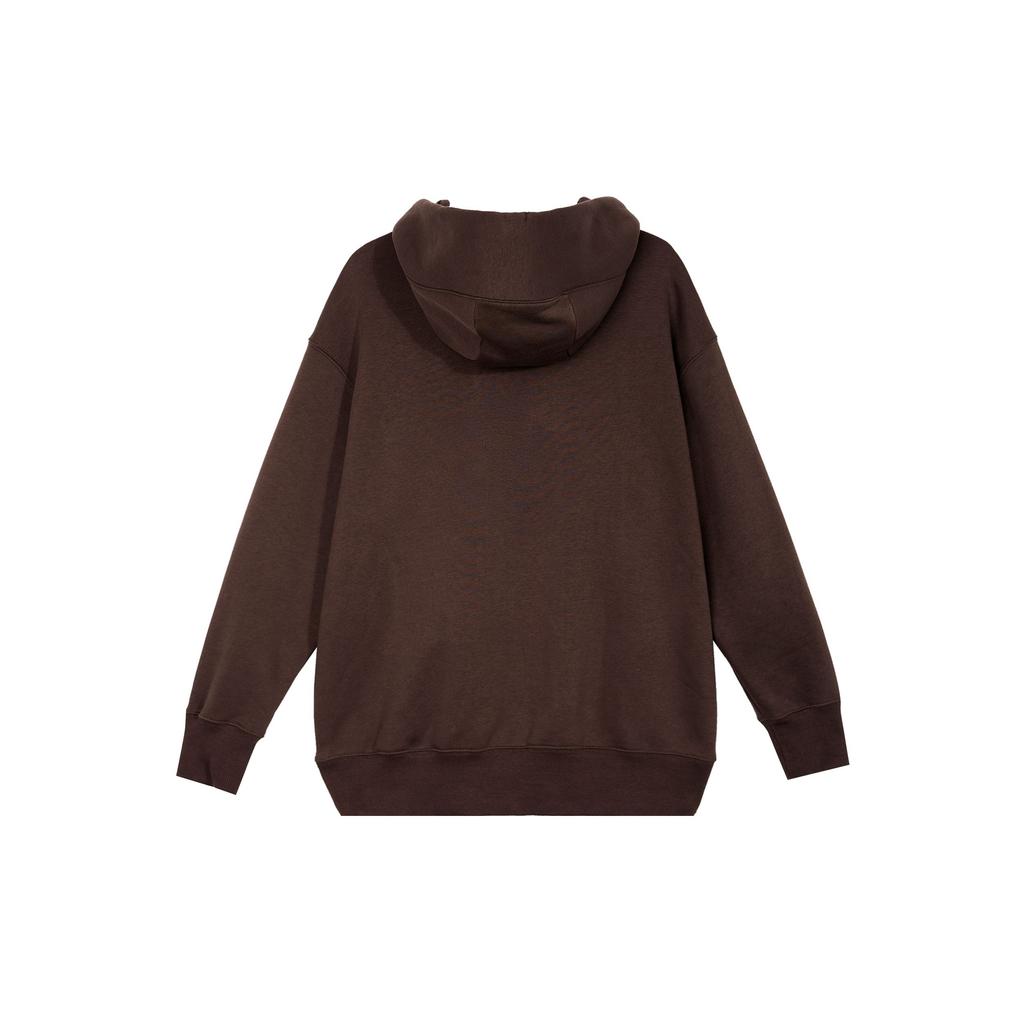 Nike Solid Color Hooded Zip-Up Casual Jacket Women Jacket Baroque-Brown DQ5759-237