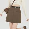 Women's Summer 2024 Black Midi Skirt - High Waist, Slimming, A-Line Design