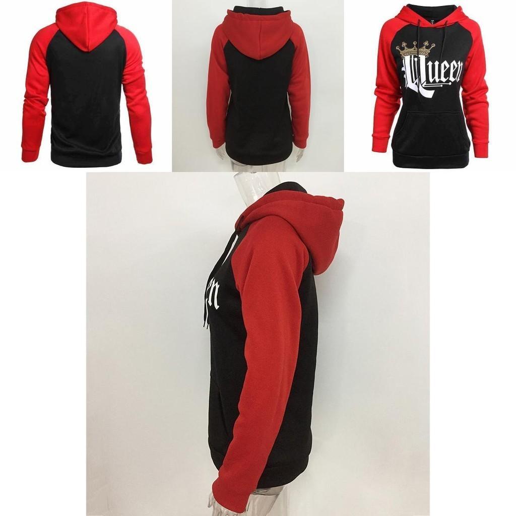 Luxurious King And Queen Crown Couples Matching Hoodies For Men And Women