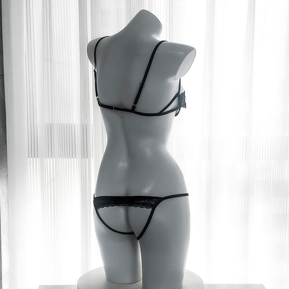Women Bra Set Sexy Sleepwear Solid Color Underwear Womens