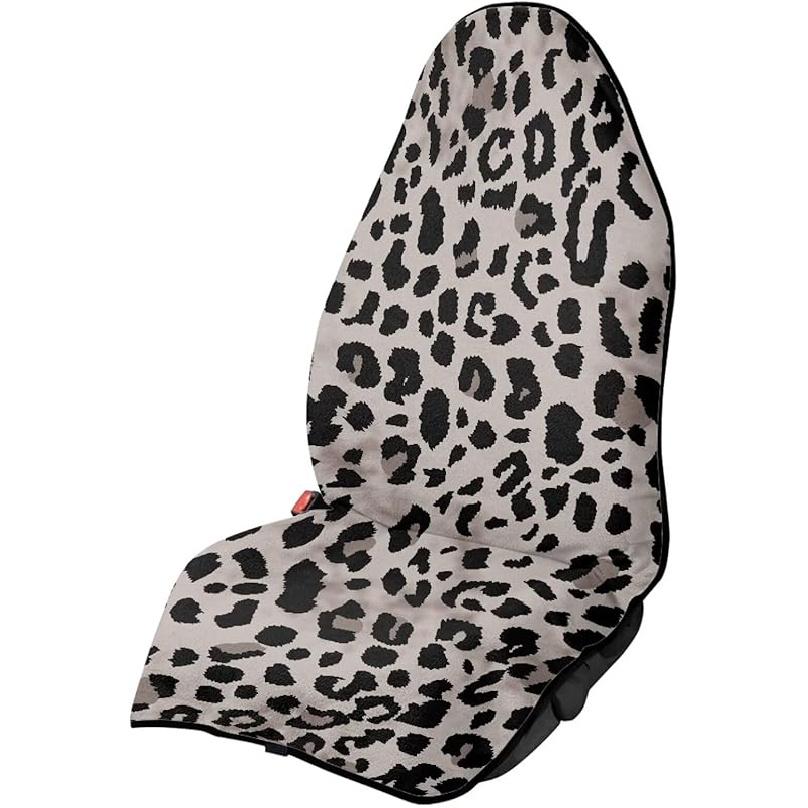 Brown Cow Print Sweat Towel Car Seat Cover Universal Non-Slip for Car Truck SUV Seat,1 Pack,Easy to Install and Washable