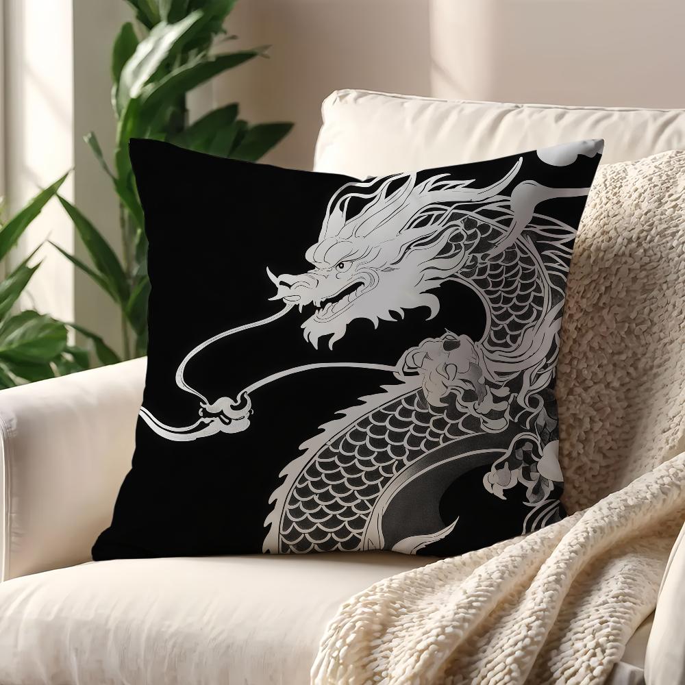 Traditional Dragon Cushion Cover Decoration Room Shop Car Best Home Office Coffee Pillow Sofa Printing Nordic Simplicity Hit