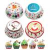 Cupcake-Förmchen Wiederverwendbar Antihaft Backförmchen Regenbogen Floral Weihnachtsdesign Muffin-Förmchen zum Backen von Cupcakes Kuchen Dekoration