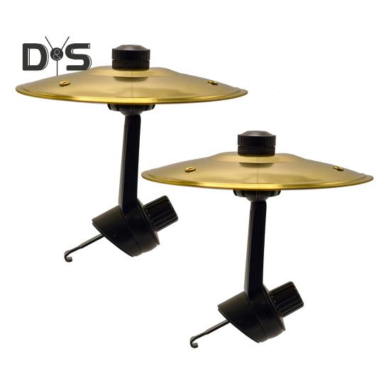 2Pcs Car Vent Mini Drum Crash Cymbal for Car Vent Car Dashboard Percussion Turn Your Ride Into A Rhythm Zone Drummer Car Accessory