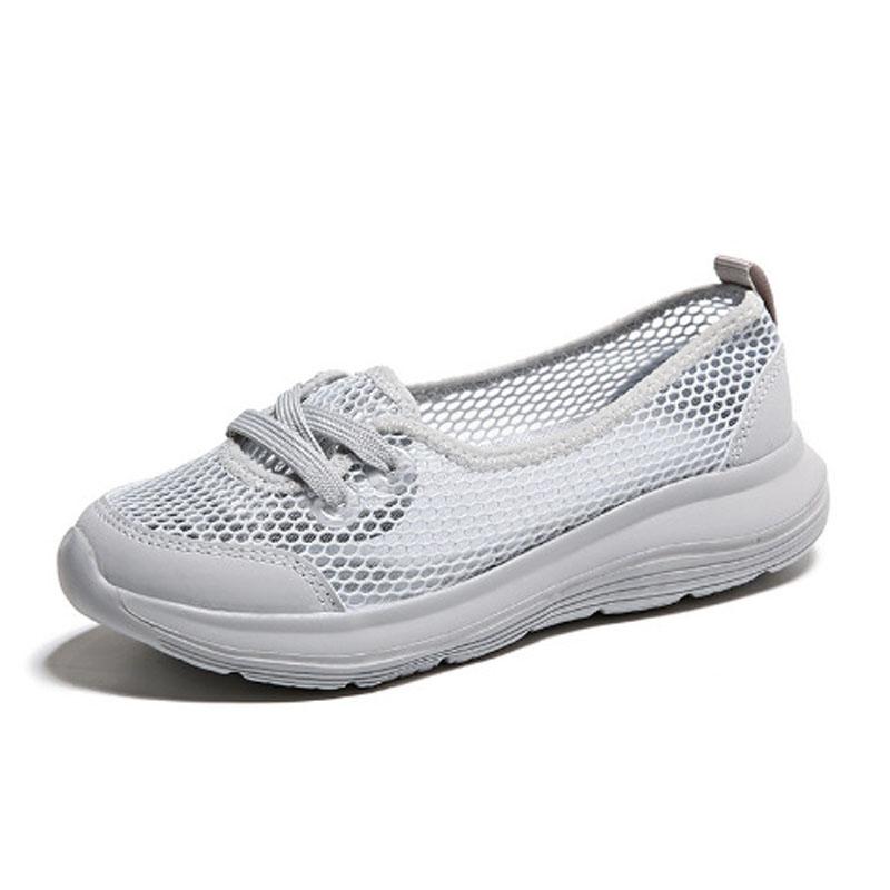 

Женские сетчатые дышащие неглубокие слипоны для женщин 2025 Новые летние классические однотонные кроссовки для ходьбы WSH5096 35