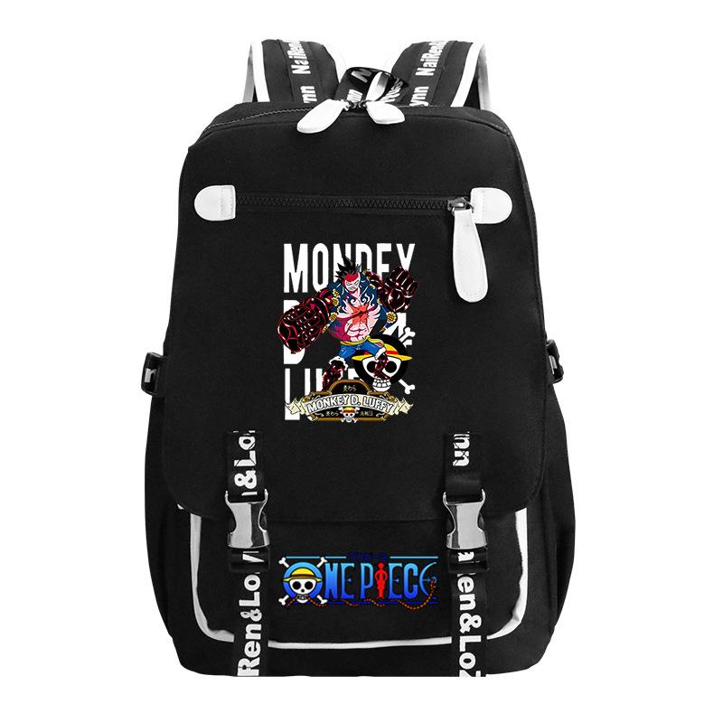 RiMan ONE PIECE Luffiello School Bag Boys ins Trendy Cool Large Capacity College Student Backpack
