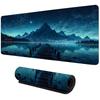 Stars,moon,mountain,lake Landscape Mouse Pad Large Rubber Non-slip Desk Accessories Mousepad for Office&Gamer Keyboard Decor Mat