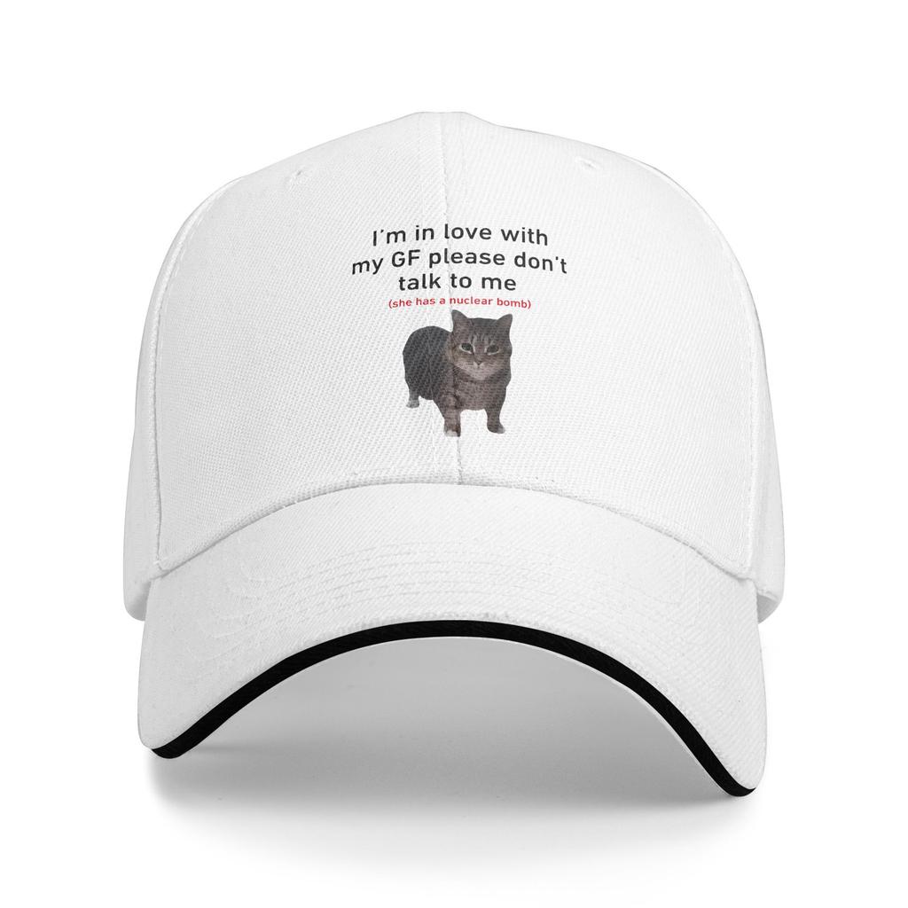 Im In Love with My GF Funny Cat Casual Baseball Cap Kpop Rock Trucker Hat Summer Sun Unisex Men Streetwear Baseball Caps