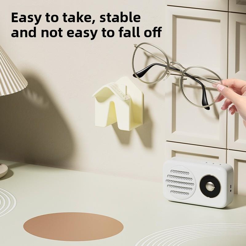 Non-slip Wall-mounted Silicone Air Cushion Anti-slip Design Storage Rack for Items, Fun Eyeglass Holder
