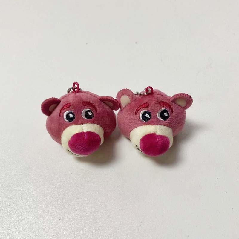 Adorable Strawberry Bear Plush Toy Keychain Cute Small Bear Soft Stuffed Animal StyleC