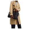Coach 40 Zipper Closure Brand Print Coated Canvas Laptop Bag Large Size Women's Charcoal