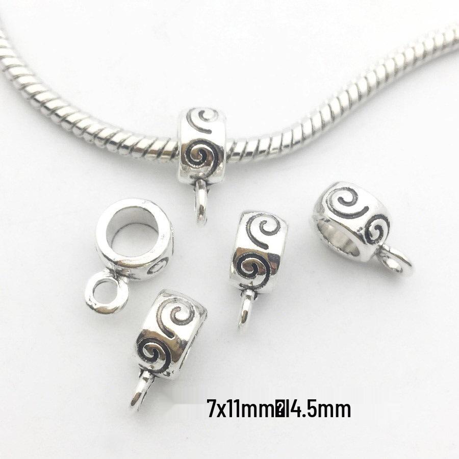 DIY Electroplated Jewelry Kit: Alloy Pendant Connector, Clasp, Jump Ring, Spacer Bead for Bracelets & Necklaces