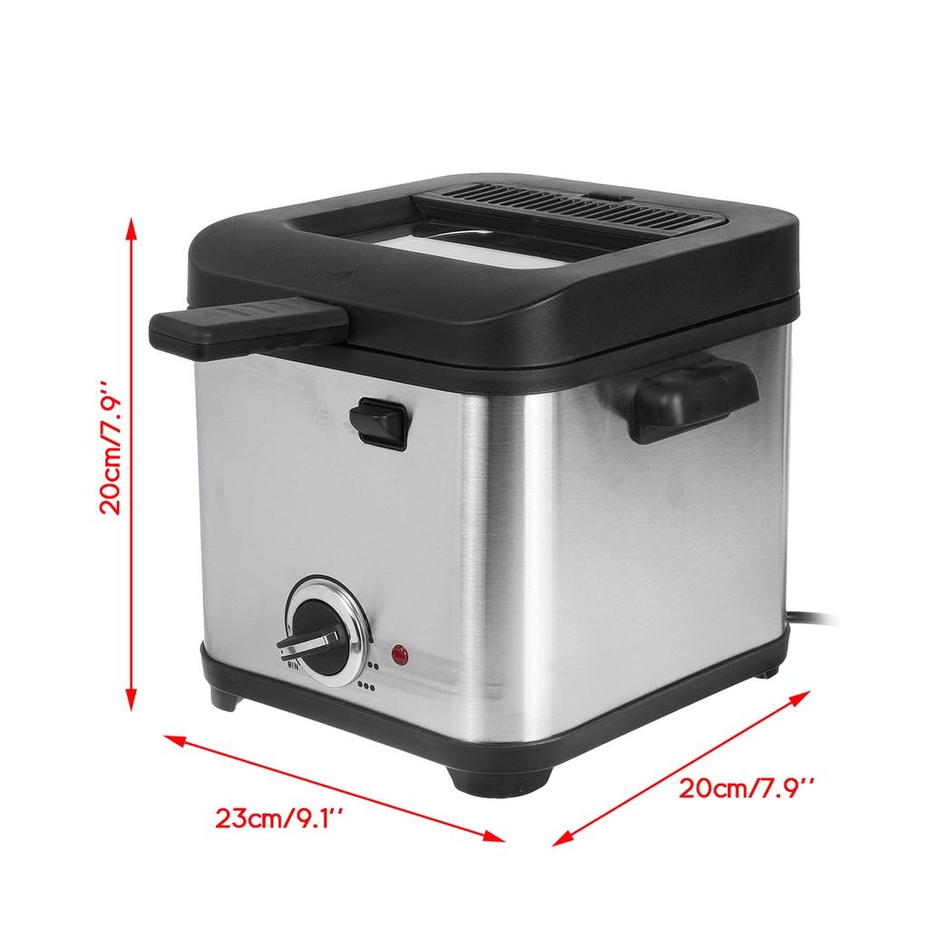 900W French Frie Frying Machine 220-240V 1.5L Oven Hot Pot Fried Chicken Grill Adjustable Thermostat Kitchen Cooking Electric Deep Fryer
