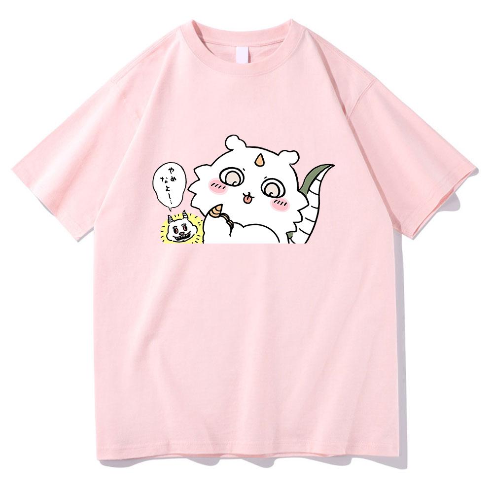 Chiikawa T Shirt Unisex  Harajuku Aesthetic Graphic Kawaii Tshirt Unisex Summer Cartoon Casual Oversize Sand Cotton Tee Shirt Korea