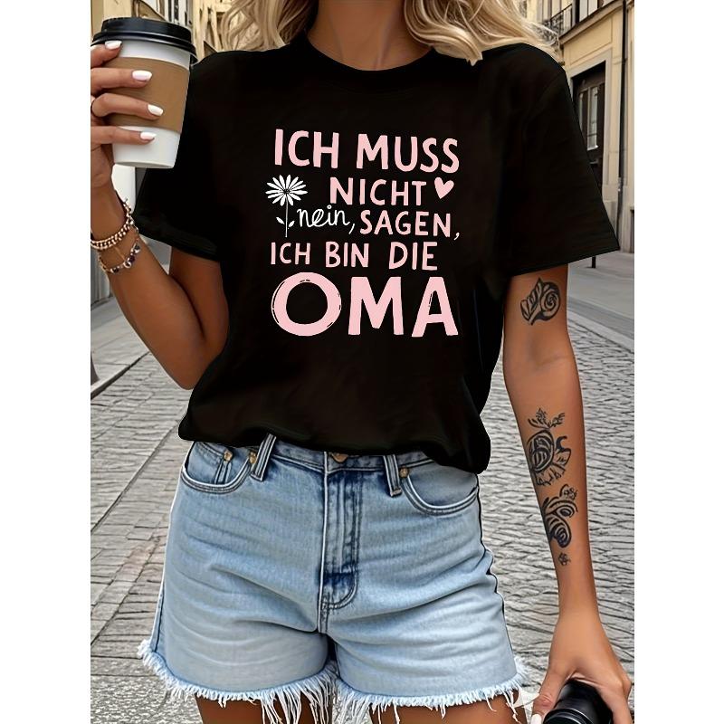 

Women s Horse-Themed Horse Lover Suitable for Parties, Casual Wear & Everyday Outfits - Round Neck Short Sleeve T-Shirt, S чёрный