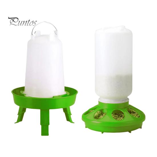 

Кормушка для кур, складные ножки, дизайн, поилка для кур, большая емкость, поилка для птицы, поилка для домашней фермы, двора зелёный