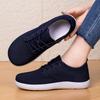 Breathable Knitted Womens Shoes Wide Toe Box Cross Border Comfortable Lightweight Casual Shoes Big Size N Slip