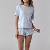 Nuovi bellissimi pigiami da donna primavera e autunno cotone manica corta pantaloncini casa due pezzi loungewear