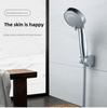 High-Pressure Handheld Shower Head with 3 Spray Modes, Detachable Shower Head with Adjustable Arm Polished Chrome Finish