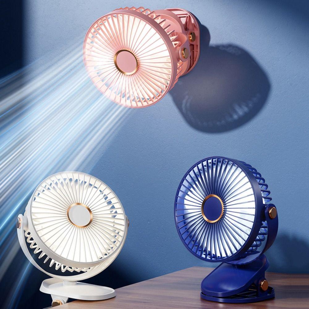 

6 Inches Clip Fan Mute Office Fan Portable Student Dormitory Fan синій