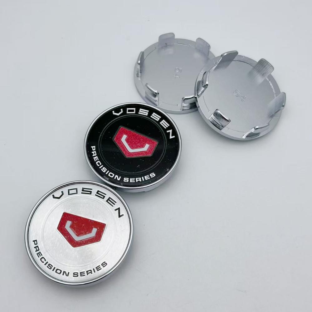 4pcs 54mm Vossen Logo Emblem Car Wheel Center Caps Wheel Hub Rim Hubcaps Auto Rims Dust Cover Replace Car Styling Accessories