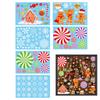 Gingerbread Man Window Stickers Gingerbread House Candy Stickers Christmas Clings Christmas Window Stickers Christmas Room Decor