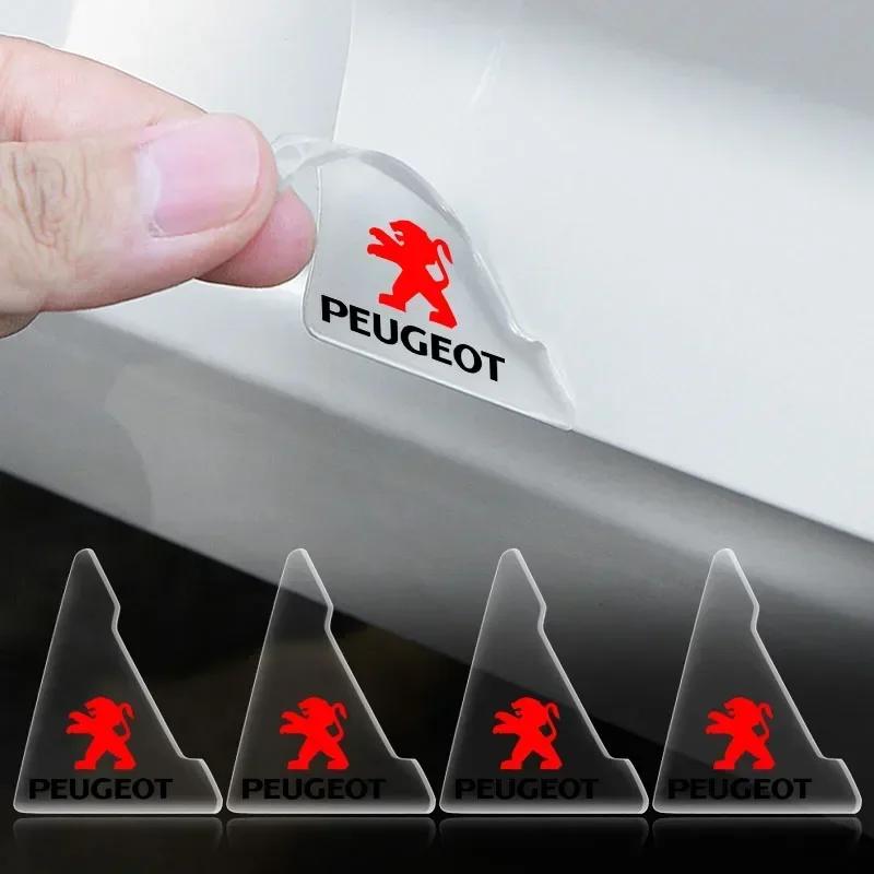 Pegatina Protectora Anti-Arañazos Transparente para Esquina de Puerta de Coche Para Peugeot 206 308 307 208 207 3008 2008 508 407 301 406 408