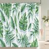Bathroom Decoration Shower Curtain Tropical Green Plant Leaf Palm Cactus 3D Printing Waterproof Fabric Shower Curtains With Hook