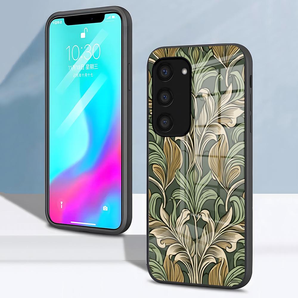 

Чехол для телефона William Morris Thief Design для Samsung S26 S25 S24 FE S23 S22 S21 Plus S20 Ultra Note20Ultra Черное стеклянное покрытие Galaxy S24 Ultra