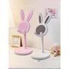 1pc Adjustable Folding Rabbit-Shaped Tablet Stand Desktop Organizer For Home, Office, And Gift, Desk Accessories, Home Decor, Office Decor, Gifts