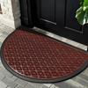 European Half-Round Dirt-Resistant Entrance Mat – Non-Slip Mud Scraper Rubber Carpet