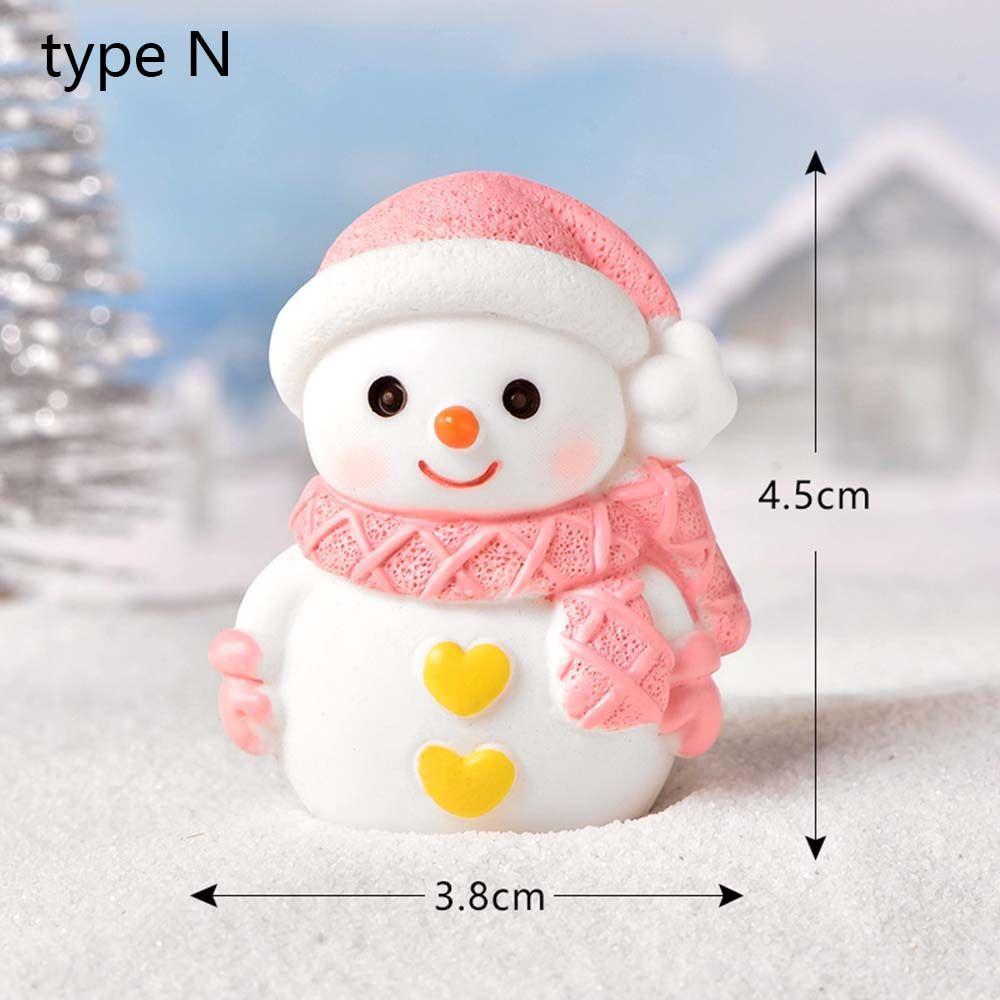 Model Miniature Dairy Sheep Little Statue Christmas Tree Figurines Micro Landscape Santa Claus