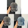 Vintage Style Denim Baseball Cap With Airy Design And Adjustable Closure For Daily Wear