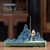 Qianlijiangshan Creative Ceramic Incense Burner Indoor Incense Burner Incense Stick Incense Holder Backflow Incense Burner Ornament