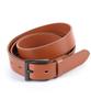 THE-ABON M23 Dark Square Real Leather Belt Camel
