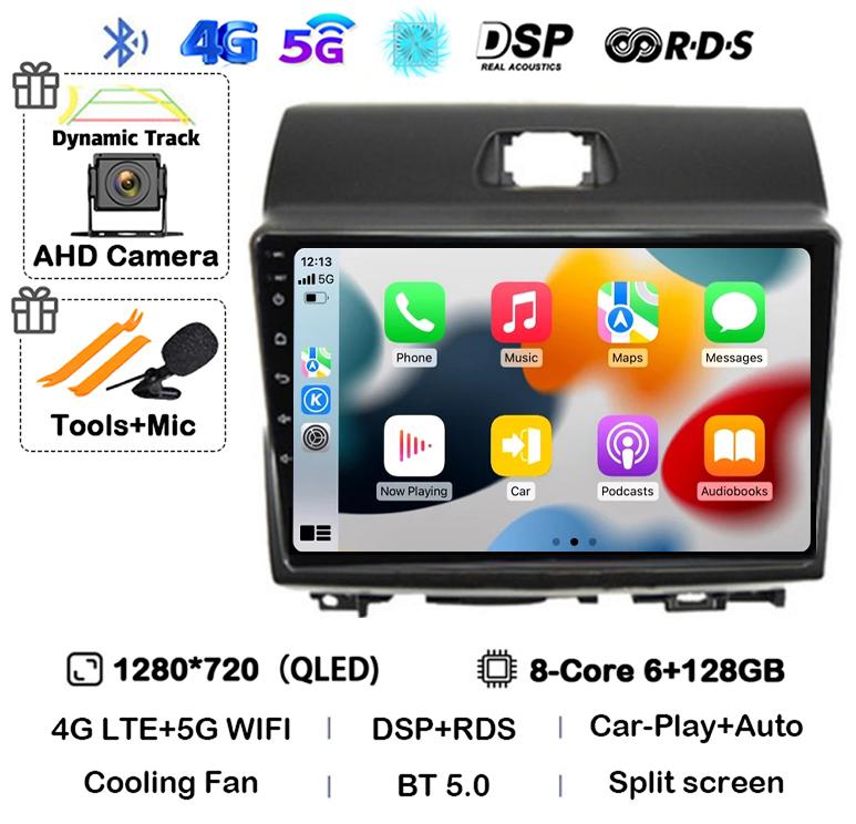 Android 14 Carpaly Auto Car Radio For KIA Ray 2011-2017 4G+WIFI GPS Navigation Video Multimedia Video Player Stereo 360 Camera