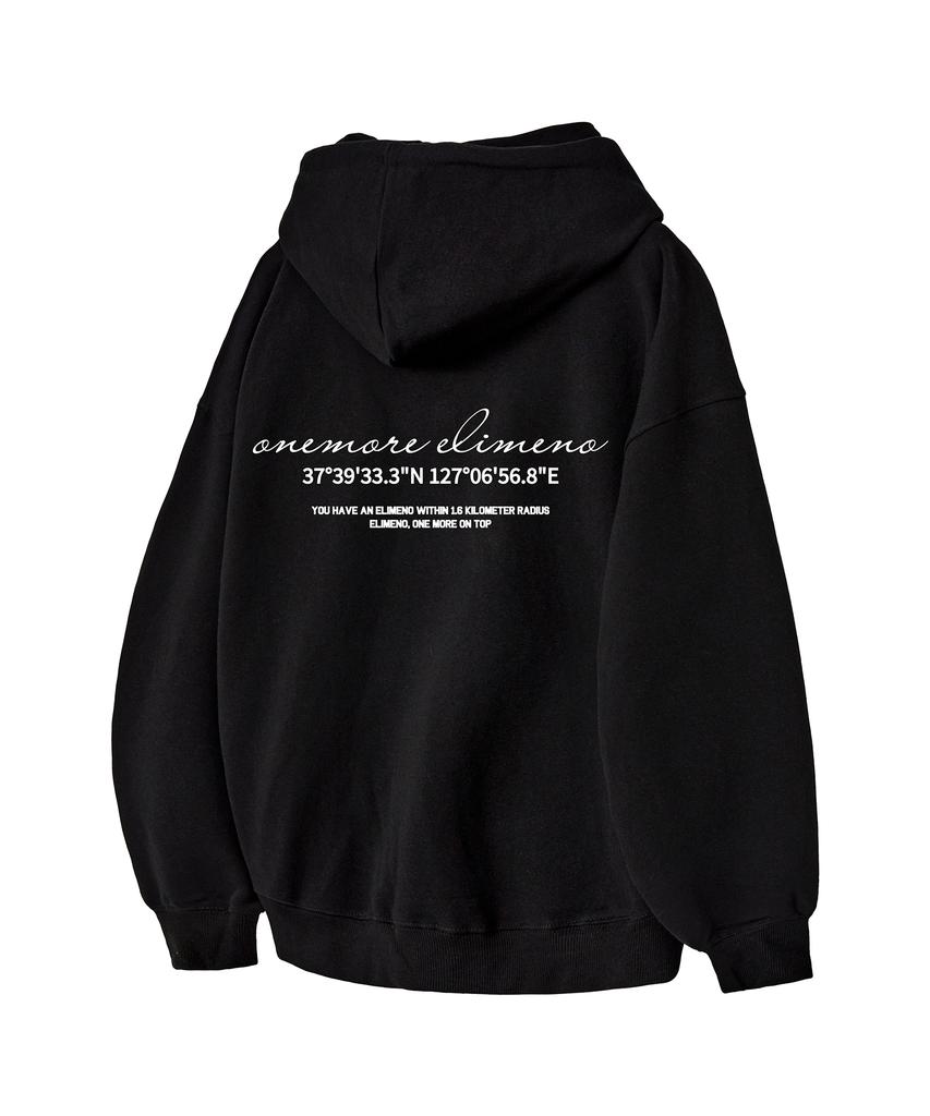 Elimeno El New Rople Lettering 2-Way Zip-Up Hoodie 2 Colors