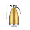 Stainless Steel Coffee Carafe Water Dispenser Leakproof Easy To Use Insulated Bottle for Juice