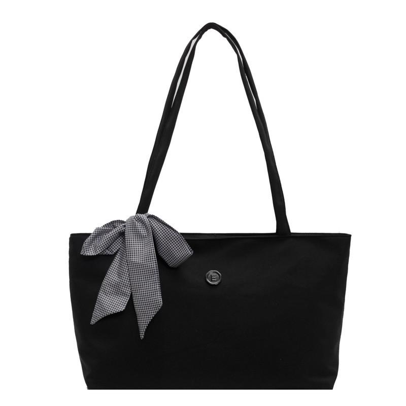 Elegant Korean Style Soft Pu Zipper Tote Bag With Large Capacity For Daily Commuting