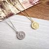 [Petit-Germe] Coin-type Necklace, Silver Plated (01. Gold)