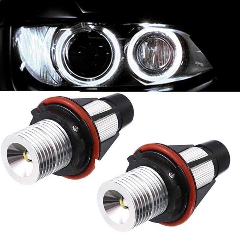 Buy 2x LED Angel Eye Halo Ring Marker Side Light White LED Bulb for BMW ...