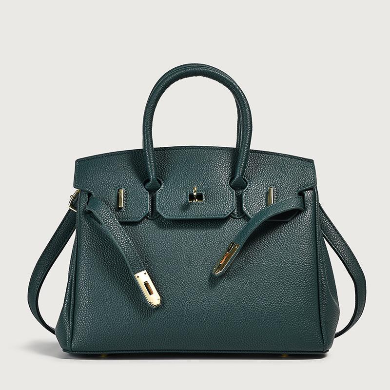 Premium Sense Portable Platinum Kelly Bag Women's New Large-capacity Commuter Shoulder Messenger Bag