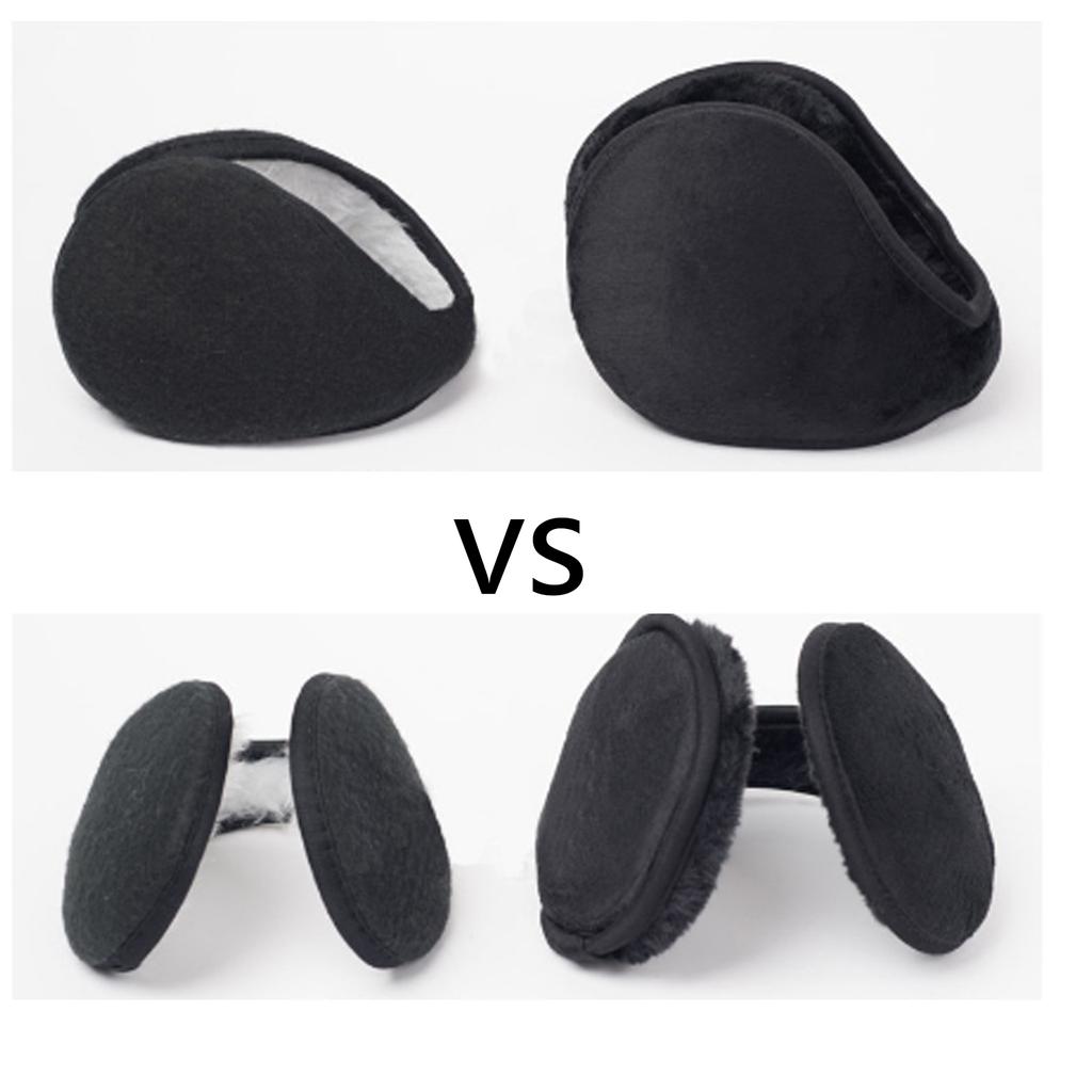 Winter Ear Muffs for Men & Womens Adjustable Plush Ear Warmers for Outdoor Skiing Behind the Head Earmuffs