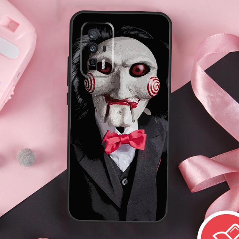 Saw Jigsaw Puppet Case For Xiaomi 13 14 Ultra 11T 12T 13T Pro 12 Lite POCO X6 Pro F5 M6 X5 X3 F3 M5s F6 Cover