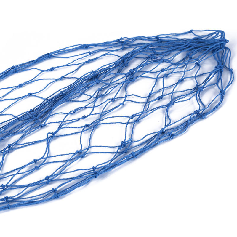 Creative Wall Mediterranean Style Fashion Twine Fishing Net Decoration Studio Prop Wall Hangings Home Room Bar Decor Blue White Fishing Net 1PC