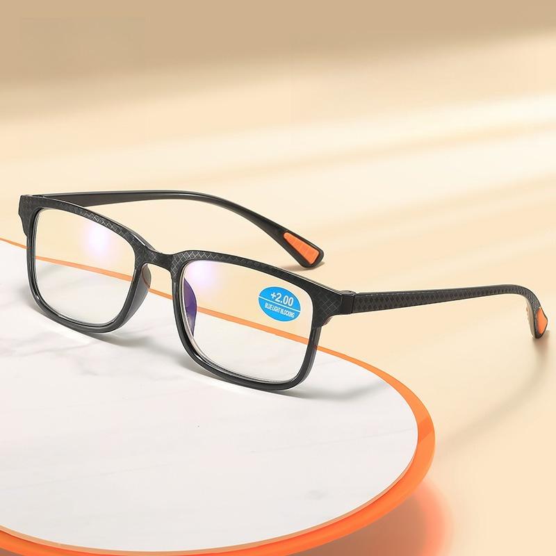 Ultra-Light Presbyopia Glasses Fashionable Square Frame Anti-Blue Light Glasses Men And Women Simple Comfortable Reading Glasses